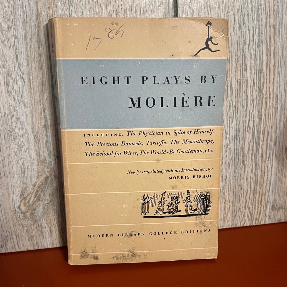 Eight Plays by Moliere Modern Library College Editions Vintage 1957 Paperback